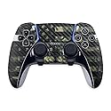 MightySkins Carbon Fiber Skin Compatible with PS5 DualSense Edge Controller - American Camo Protective, Durable Textured Carbon Fiber Finish Easy