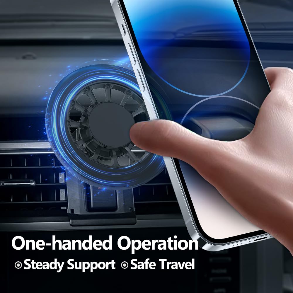 CLEC Magnetic Car Phone Holder for Toyota 4Runner 2019-2024 Car Phone Holder Mount for Magsafe[20 Strong Magnetic] 360°Adjustable Car Phone