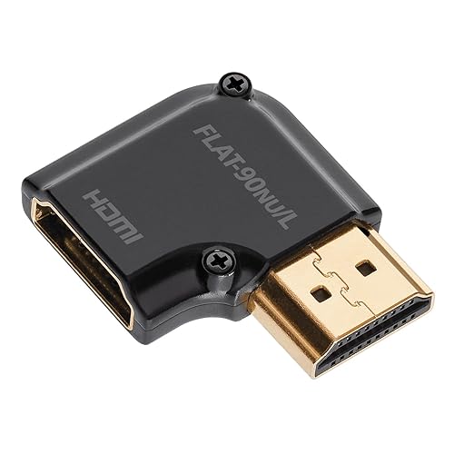 AudioQuest HDMI 90° NU/L Flat Adaptor Narrow Up (NU) Left Bend