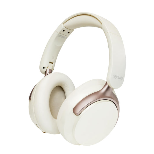 Anjetsun Wireless Headphones Over Ear with ANC, 80H Playtime, Fast Charge, Active Noise Cancelling & Transparency Mode, Comfortable Wireless