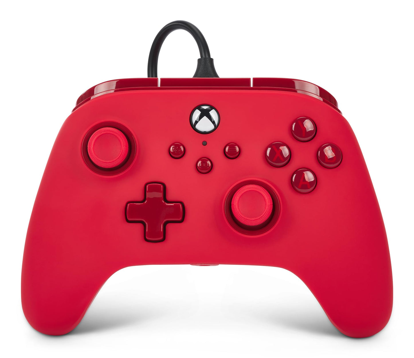 PowerA Advantage Wired Controller for Xbox Series X|S - Red, Xbox Controller with Detachable 10ft USB-C Cable, Mappable Buttons, Trigger Locks