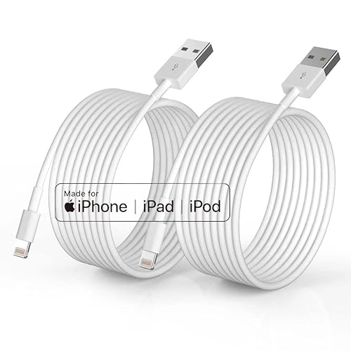 iPhone Charger [Apple MFi Certified], 2Pack 6ft Fast Lightning Cable for Long Cord, Apple Charging Cord for iPhone 12/11 Pro/11/XS…