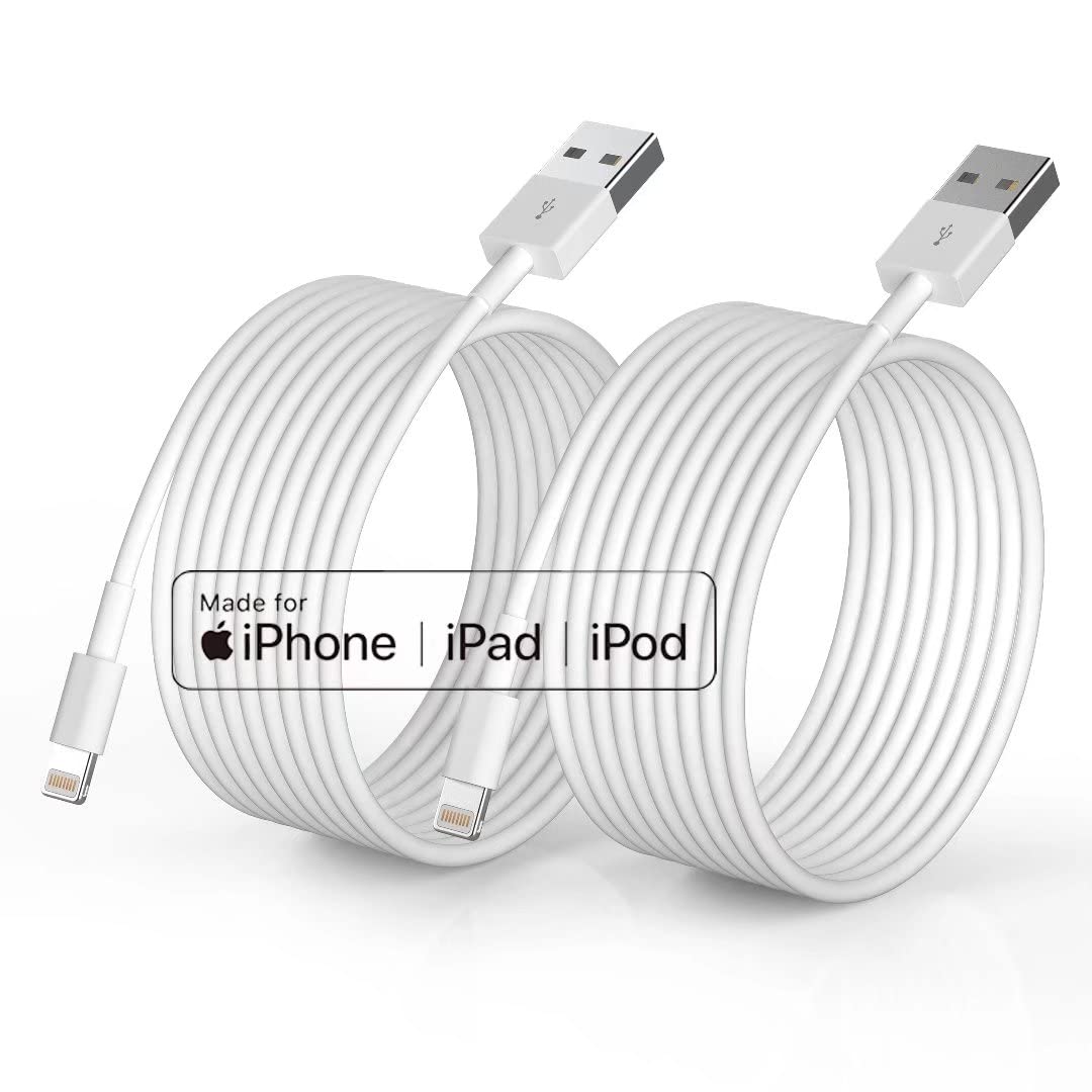 iPhone Charger [Apple MFi Certified], 2Pack 6ft Fast Lightning Cable for Long Cord, Apple Charging Cord for iPhone 12/11 Pro/11/XS…
