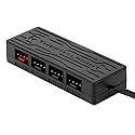 Thermalright FAN HUB X4 PWM Fan Controller - 4 Port 4-Pin, Multiple Interface Cooling Hub for 4 Groups of PC Fans, SATA Power Cord
