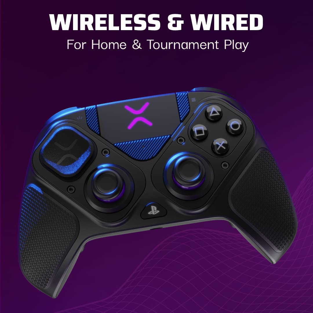 PDP Victrix Pro BFG Wireless Gaming Controller for Playstation 5 / PS5, PS4, PC, Modular Esports Gamepad, Remappable Buttons, Customizable