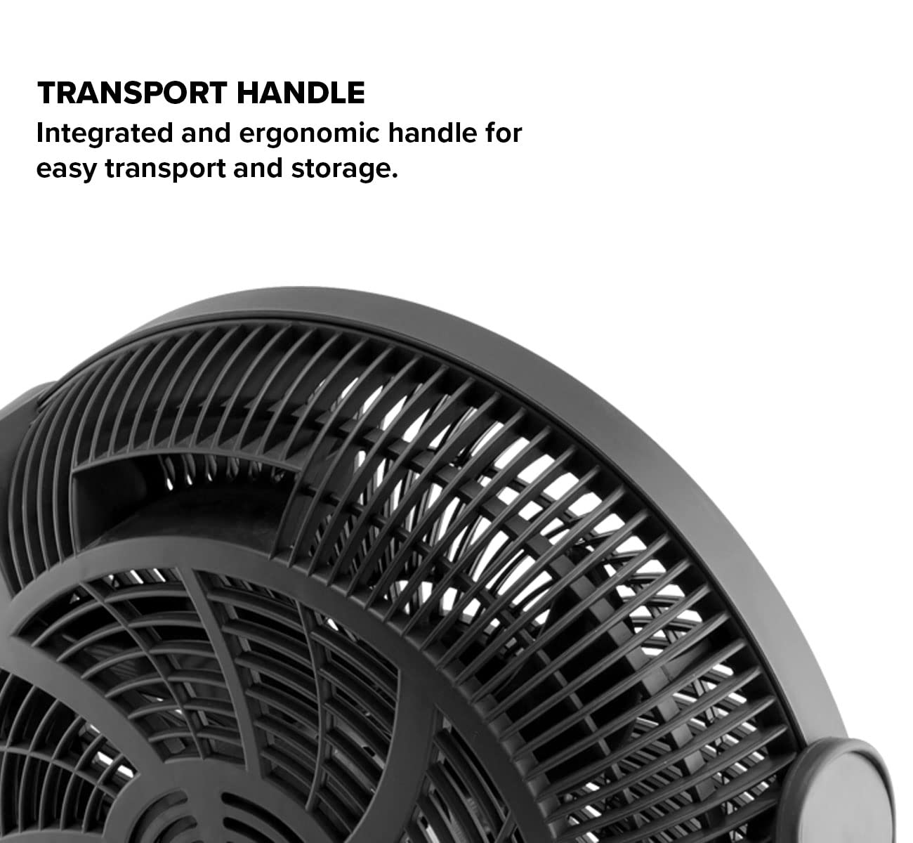 Air Monster 12 Inch Power Stand Fan Circulator, Black