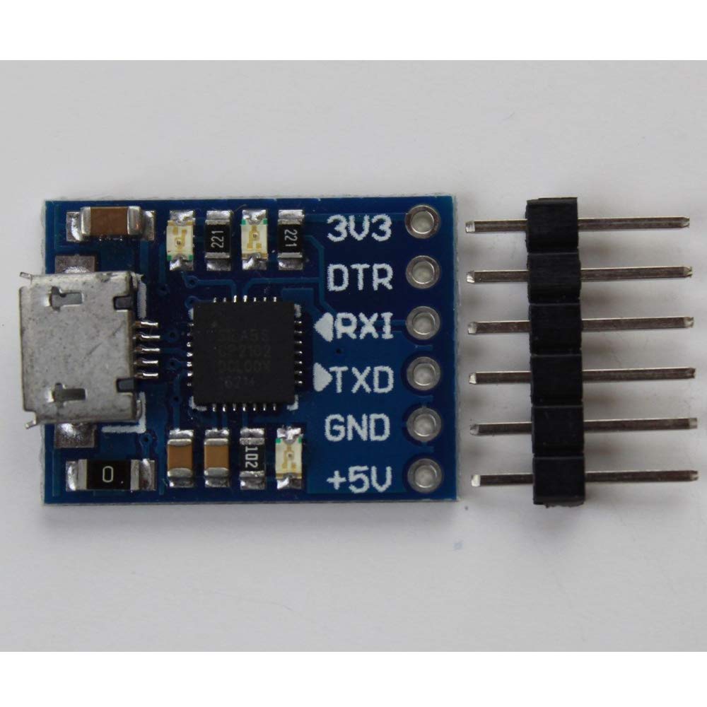 Comimark CP2102 Micro USB to UART TTL Module Serial Converter Programmer for Arduino etc (5Pcs)