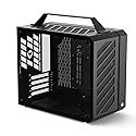 Mechanic Master Cool Cube Series C28 Matx/Itx Case/Alumium/Steel/Water-Cooling/Temered Glass Small Form Factor Computer Case (Elegant Black)