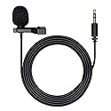 Movo DOM1 3.5mm TRS Lavalier Omnidirectional Condenser Microphone for Camera Microphone Compatible with DSLR Cameras, Recorders and More