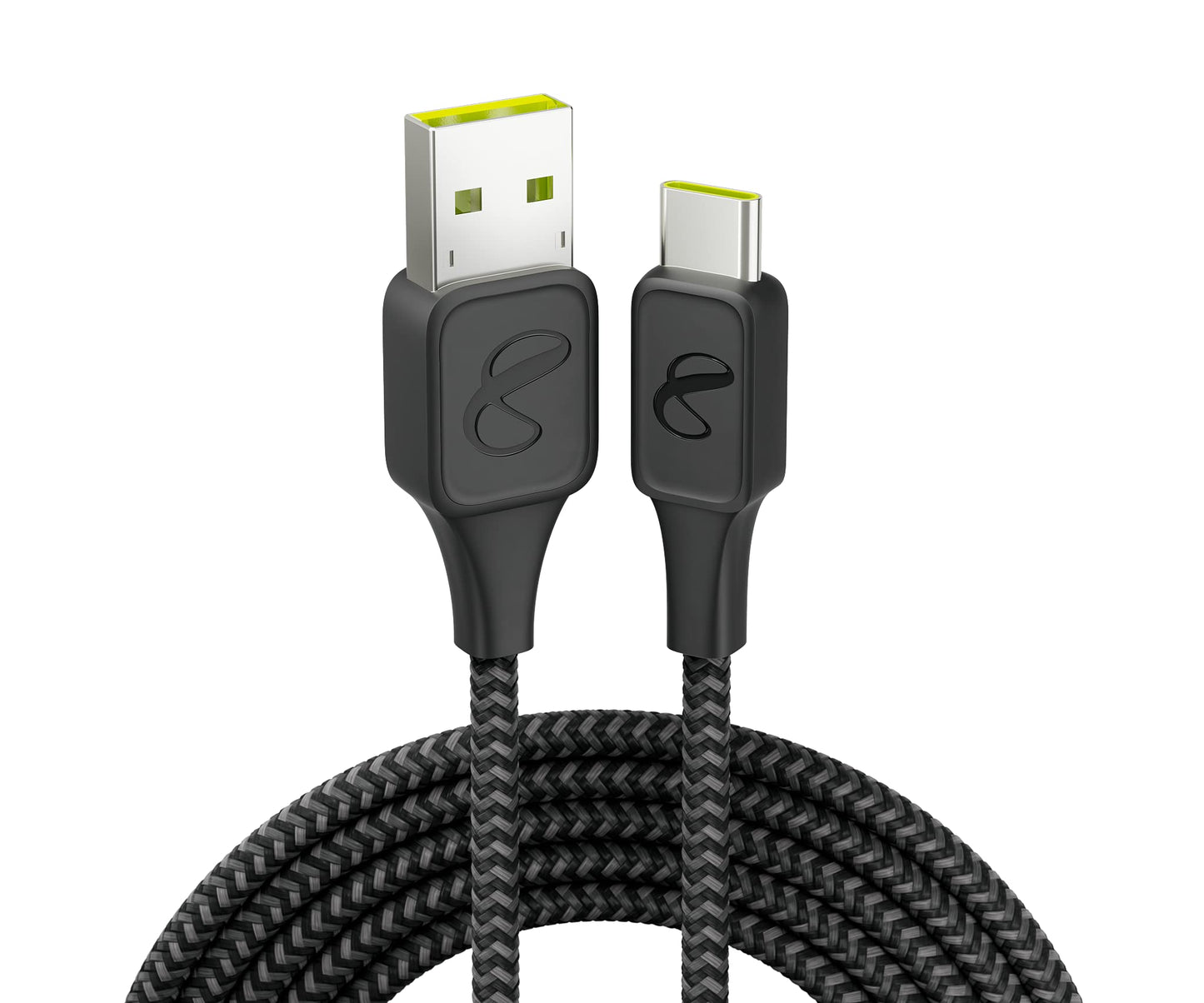 InfinityLab InstantConnect USB-A to USB-C - Charging Cable for USB-C Devices - Black, 5 feet