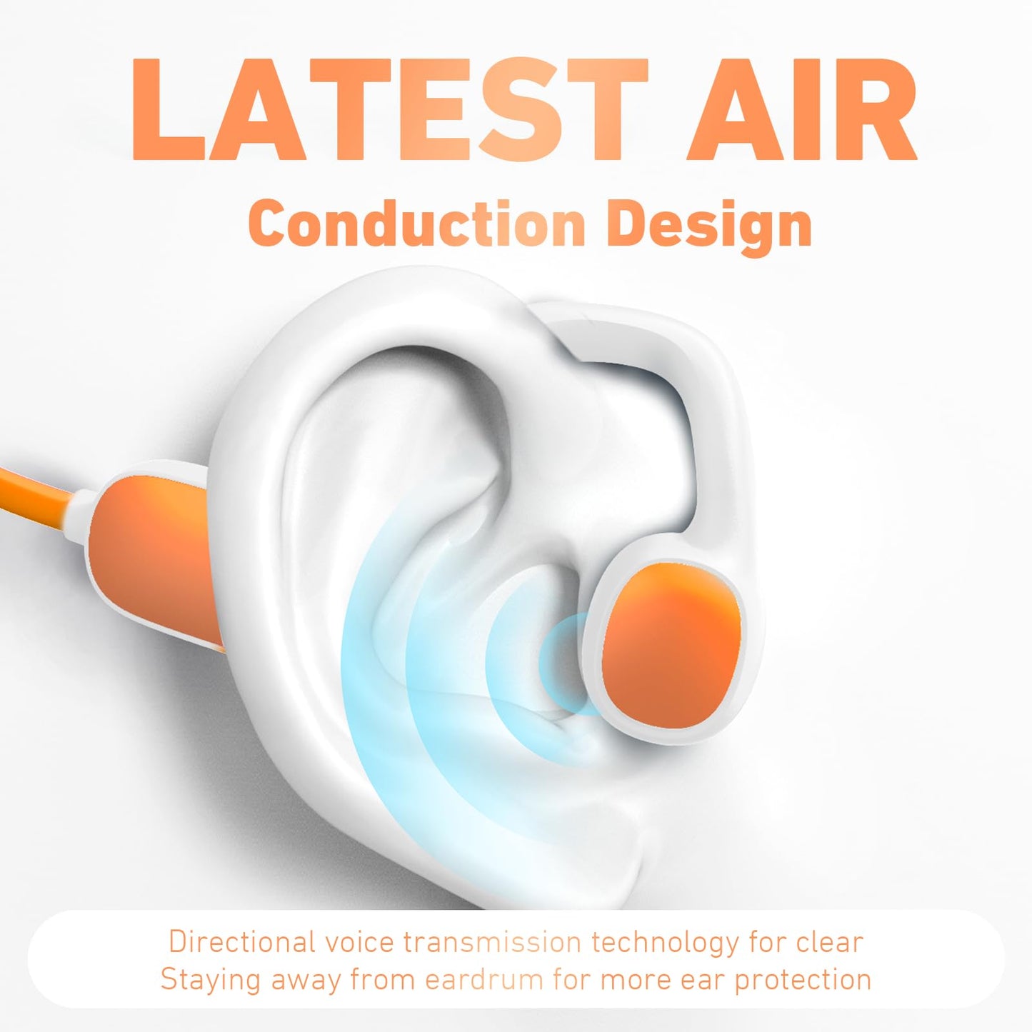 Mehomeli Kids Headphones, Bluetooth 5.2 Air Conduction Open Ear Headphones