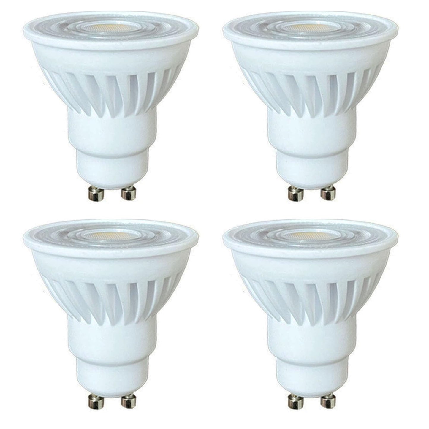 xmpuertai 4-Pack Dimmable GU10 LED Spotlight Bulbs, 10W 1200lm, 100W Halogen Equivalent, Energy Saving (3000K Warm White)