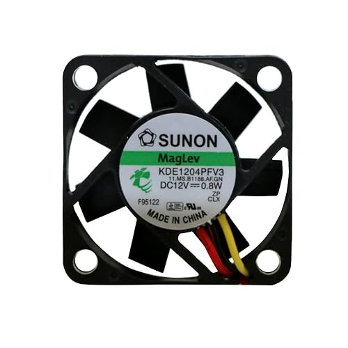 Sunon 40x40x10mm 3 Pin Fan KDE1204PFV3 - 4 Inch Square DC Fan