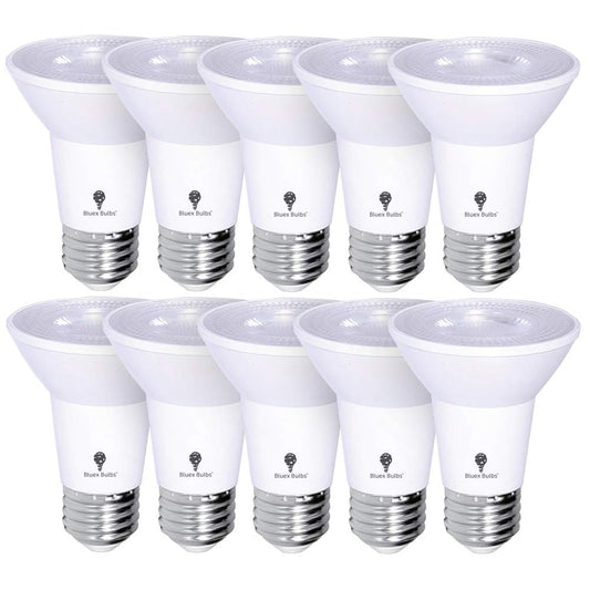 10 Pack PAR20 Outdoor LED Flood Light Bulb 8W 75 Watt Equivalent 500 Lumens Dimmable Waterproof E26 3000K Warm White LED Flood Light Bulbs