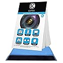 Lens Cleaning Paper Tissue 6X booklets/300 Sheets + Double Sided Cleaning Cloth - Lens Cleaning Paper for Use on Camera Lenses - Double-Sided Cleaning
