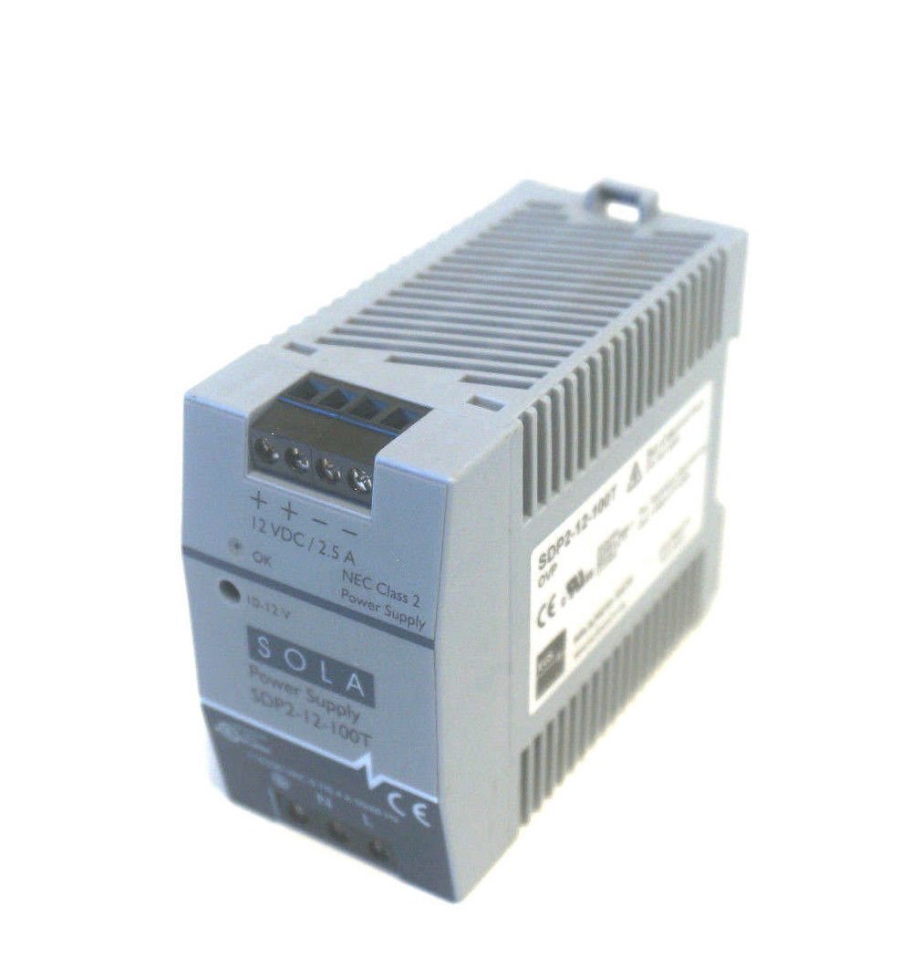 Sola/Hevi-Duty SDP2-12-100T DC Power Supply, 10-12 VDC, 3-2.5 Amp, 43-67 Hz