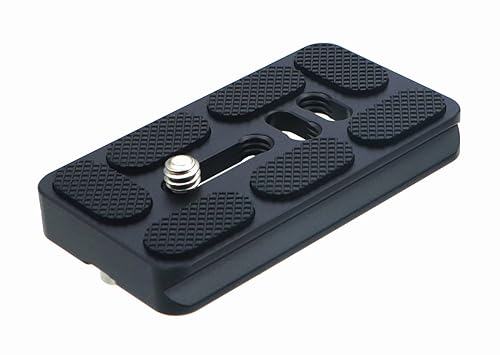 HITHUT PU-70 70mm Universal Quick Release QR Plate with D-Ring Screw for Tripod Monopod Ball Head DSLR Camera, Arca-Swiss Compatible