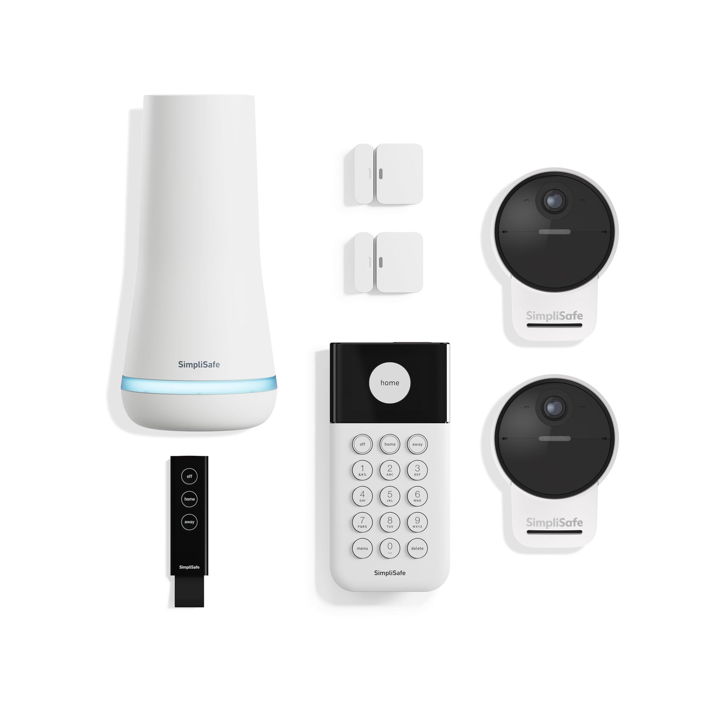 SimpliSafe 7 Piece Wireless Outdoor Camera Home Security System - Optional 24/7 Professional Monitoring - No Contract - Compatible with Alexa