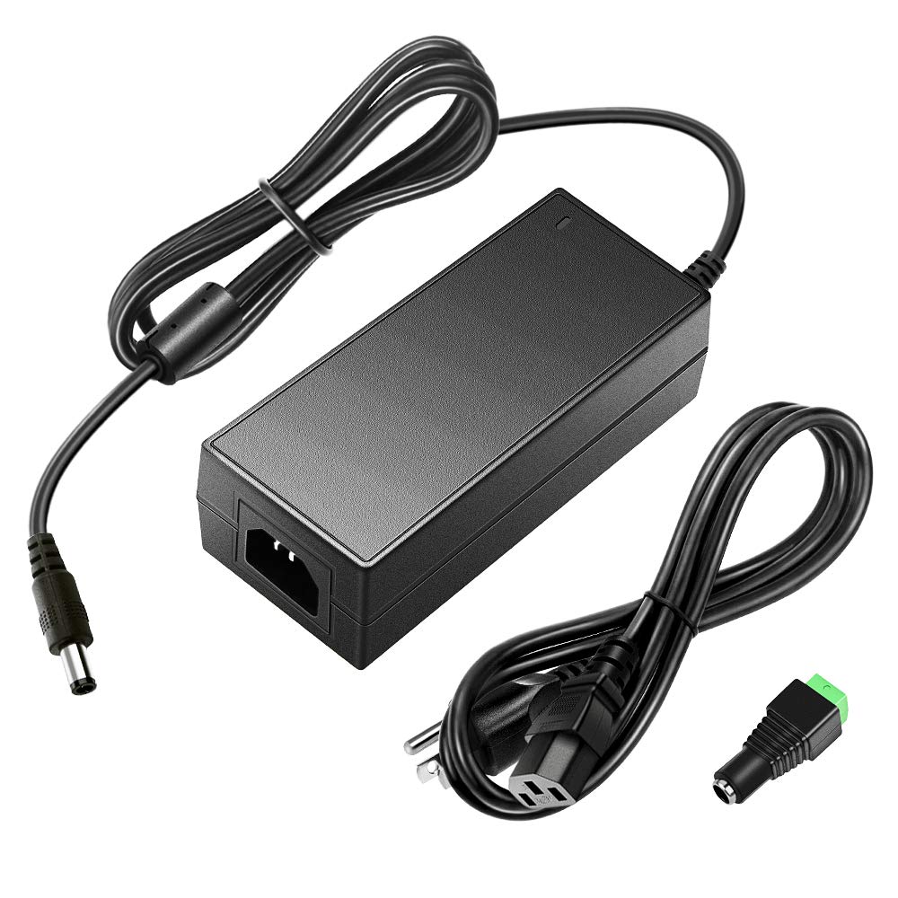 SHNITPWR 24V 3A DC Power Supply Adapter AC 100V~240V to DC 24 Volt 3 Amp 72W Converter Transformer 5.5x2.5mm Plug for 5050 3528 LED Strip Light 3D…