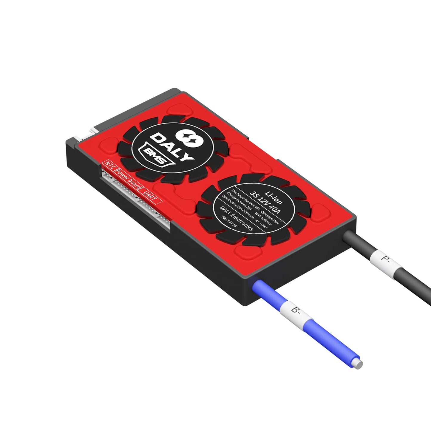 DALY Smart BMS Li-ion 3S 12V 40A with Bluetooth BMS Real-Time Monitoring for Rated 3.7V Lithium Battery Pack Power Wheels Motors(Smart BMS,40A)