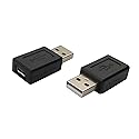Posdou USB 2.0 Male to Micro USB Female Connector Adapter (2 Pack)