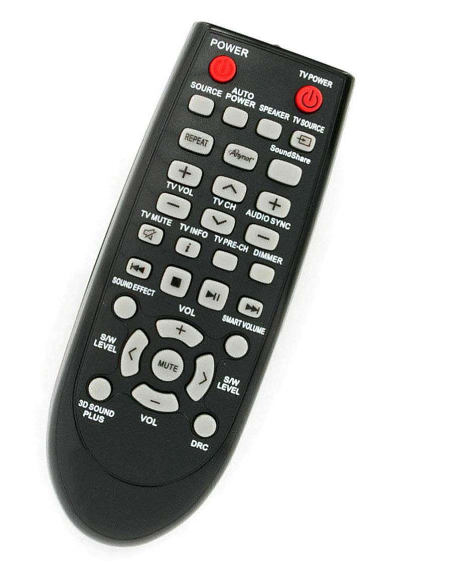 Replaced Remote Control Compatible for Samsung HW-D350/XE HW-D450/XE HW-D550/ZC HW-D570/EN HW-E550ZA HW-F550/XA HW-F750 HW-FM45C HW-H551ZA Home