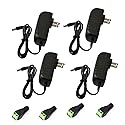 Yuarisx AC 100-240V to DC 12V 2A 24W Power Supply Adapter Converter Transformers with 5.5 x 2.5mm Plug for LED Strip Flexible Lights, CCTV Security…