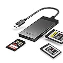 3-in-1 CFexpress/XQD/SD Card Reader USB C, VELOGK Dual-Slot USB 3.2(10Gbps) CFexpress Type B Card Reader Adapter compatible with Android/Windows/Mac
