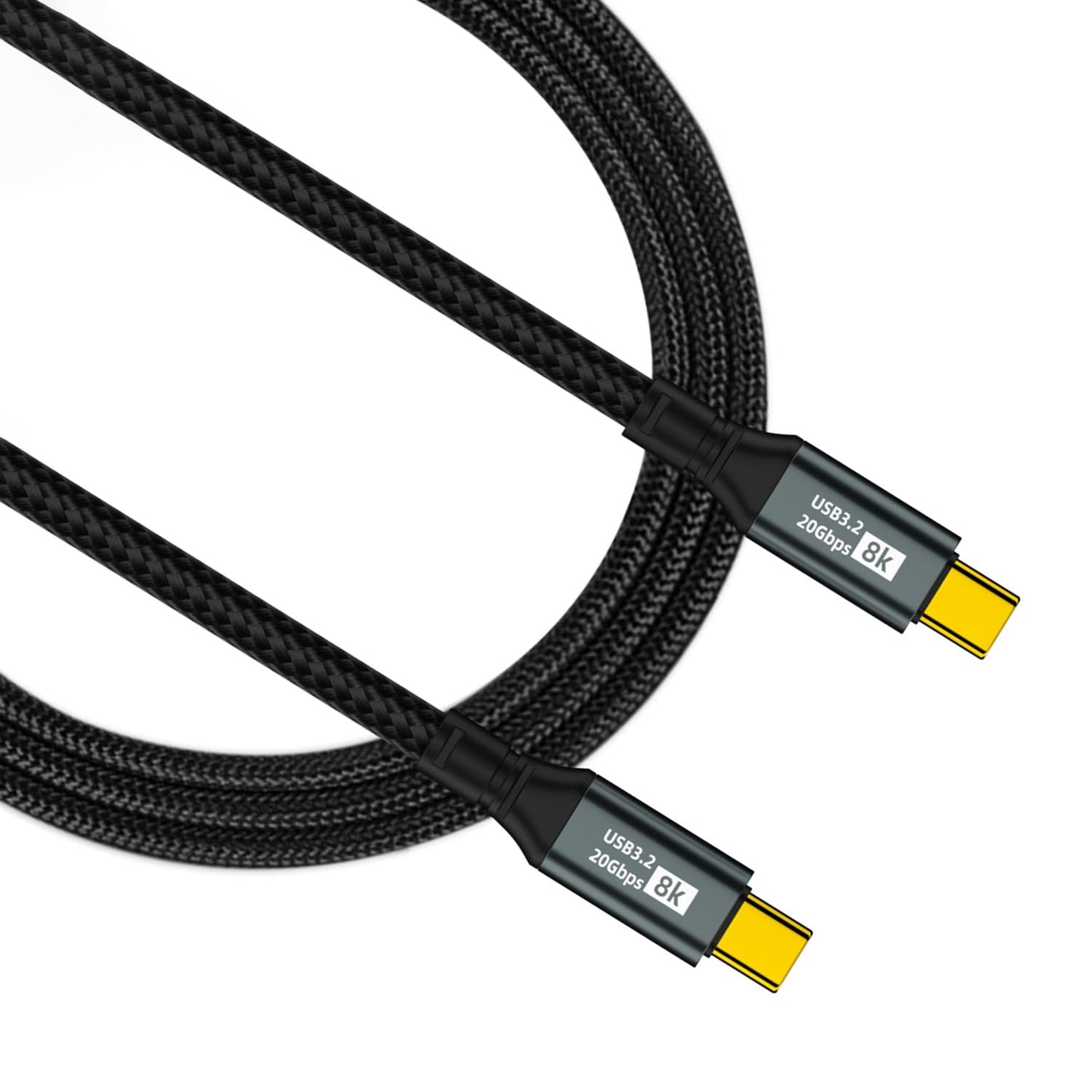ISLOPU USB C to USB C Cable, 5ft USB-C 3.2 Gen 2 Cable 20Gbps Data Sync 4K Display,100W PD Fast Charging Cable for Thunderbolt 3, for iPhone15,MacBook
