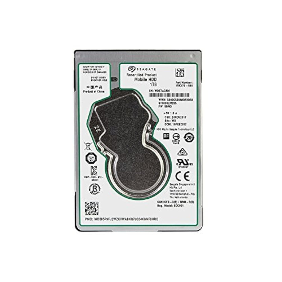 Seagate 1TB Laptop HDD SATA 6Gb/s 128MB Cache 2.5-Inch Internal Hard Drive (ST1000LM035) (Renewed)