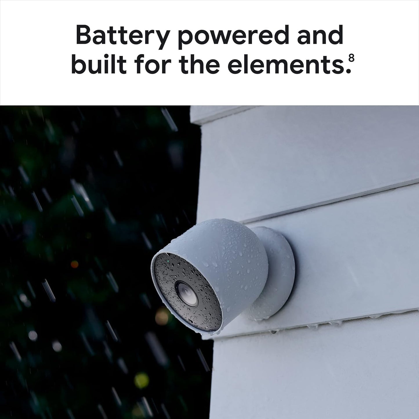 Google Nest Cam Outdoor or Indoor, Battery - 2nd Generation 2 Pack with Extra Replacement Cable