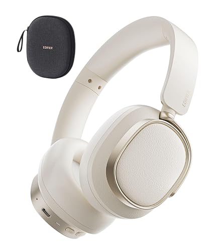 Edifier Active Noise Cancelling Headphones, Over Ear Bluetooth Headset, 92H Playtime Wired & Wireless Hi-Res Audio Certified, Fast Charging Clear…