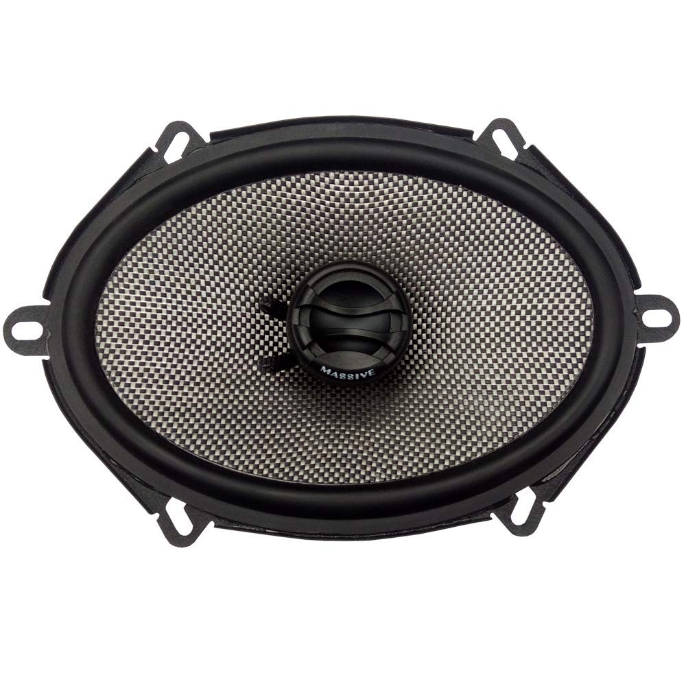 Massive Audio FX57 | 5x7 Coaxial Car Speakers | 180W Max Power, 8oz Magnet, 88dB Sensitivity - Premium Sound Upgrade for Car Audio Systems