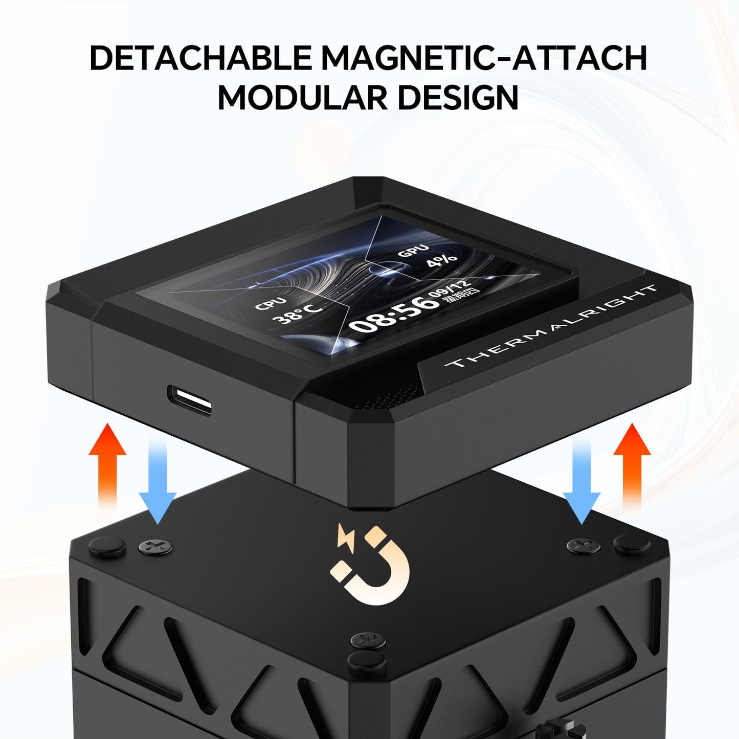 Thermalright FW360 SE ARGB V2 360mm AIO Liquid CPU Cooler, 2" LCD Screen, 3 x TL-M12Q 120mm PWM Daisy-Chain Fans, for AMD AM4/AM5 and Intel