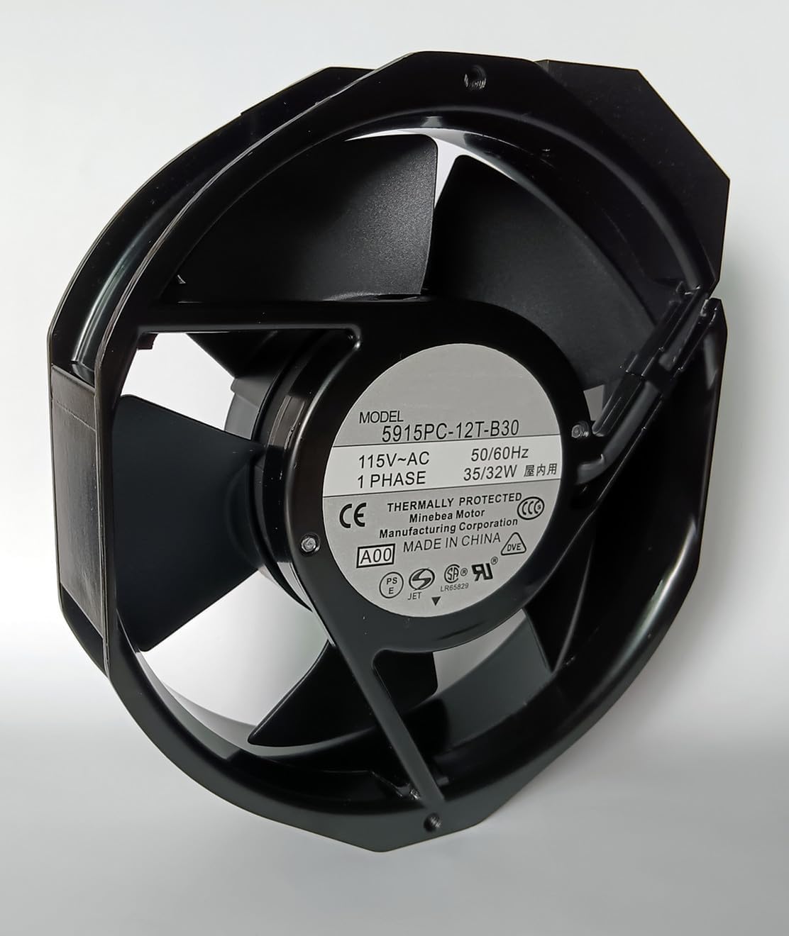 5915PC-12T-B30 Fan 5915PC-12T-B30-A00 115V 50/60Hz 35/32W 172×150×38mm Cooling Fan