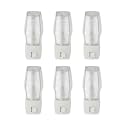 OSKOS 6 Pack Plug in Night Light with Manual On/Off Switch, 7W Incandescent Bulb Included, ETL Listed