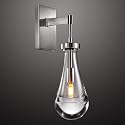 Joyunleo Nickel Wall Sconces, Modern Raindrop Light Fixtures for Bedroom, Lighting Bedside Wall Mounted Lamp, Wall Lighting for Bathroom, Living Room