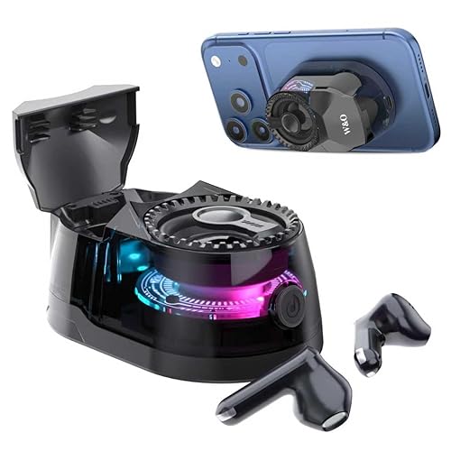 W & O Bluetooth Speaker with Wireless Earbuds,All in One, Magnetic Portable Speaker Bluetooth 5.4 with RGB Lights, Magnetic Mount?for Travel, Gifts