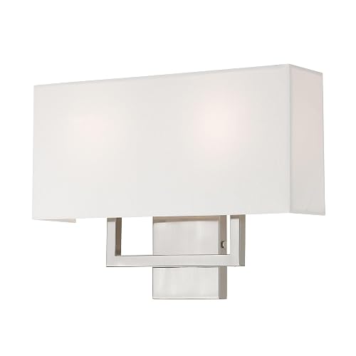 Livex Lighting 50991-91 Pierson Brushed Nickel 2 Light Ada Wall Sconce