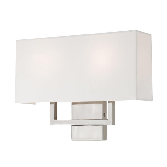 Livex Lighting 50991-91 Pierson Brushed Nickel 2 Light Ada Wall Sconce