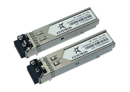 Keystron Ubiquiti Networks Compatible UF-MM-1G SFP Multi-Mode Fiber Module (2-Pack)