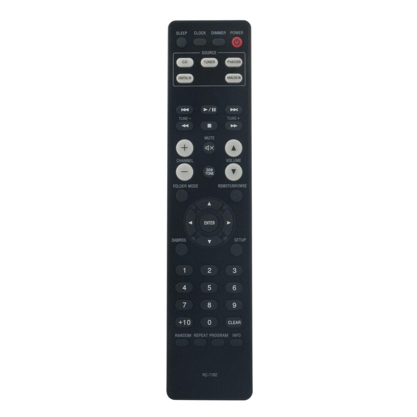 New - Remote Control RC-1162 for Denon CD Receiver RCDM39 RCDM39DAB RCD-M39DAB RCD-M39