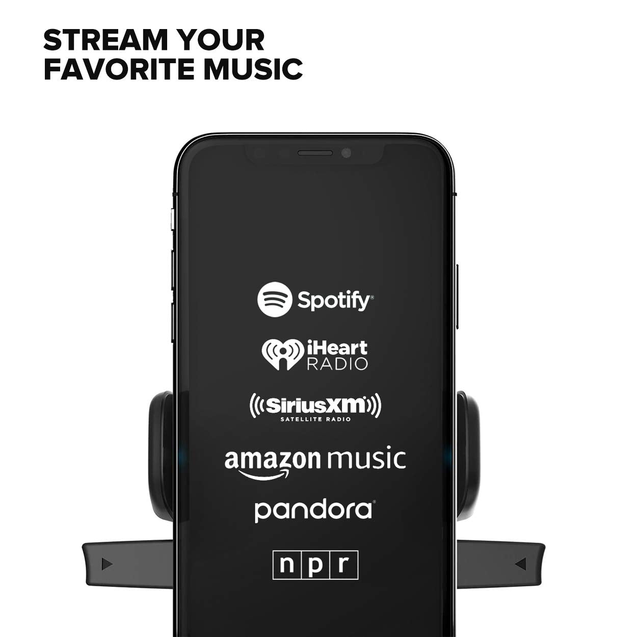 iOttie Easy One Touch Connect Pro (New) - Gen 2 - Hands Free Alexa in Your Car - Car Mount Phone Holder with Alexa Built in for iOS & Android, MFi