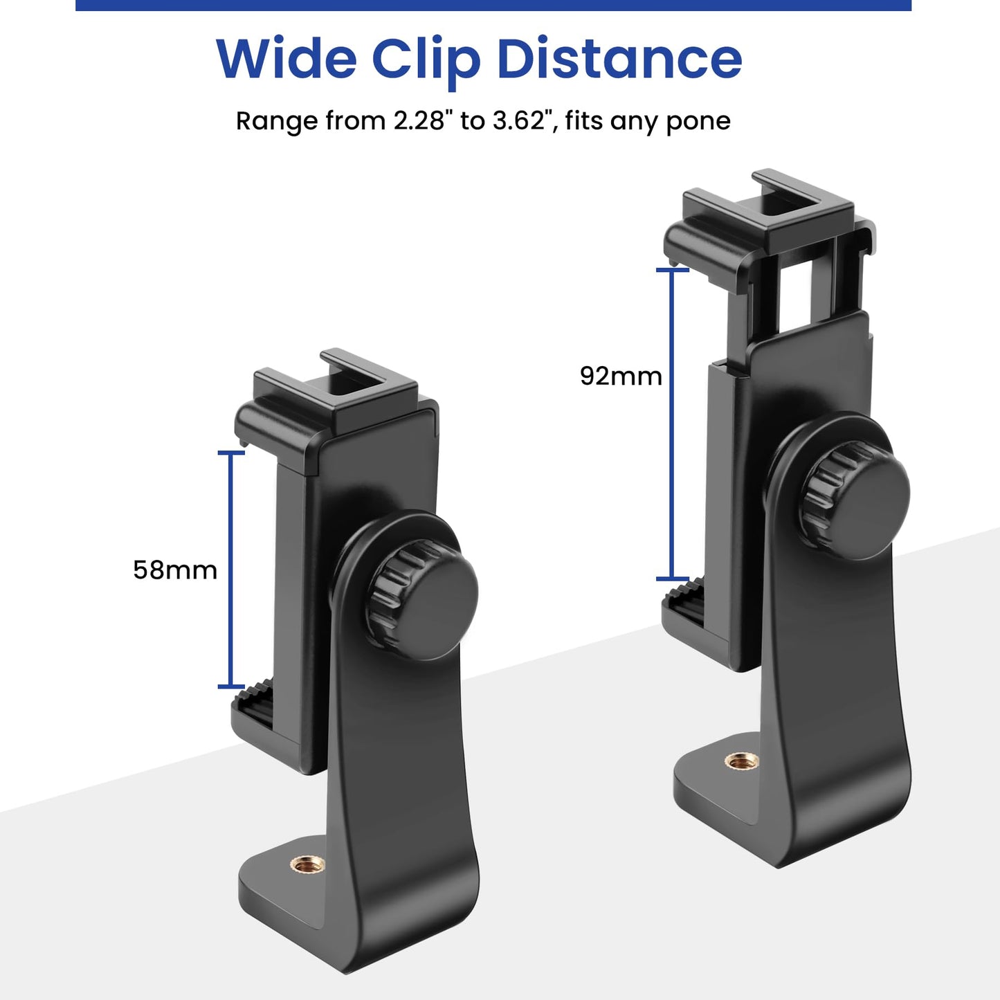 Victiv Phone Tripod Mount with Wireless Remote, Fits Any Smartphone, Rotates Vertical and Horizontal, Universal Mount 360 iPhone Tripod Mount Adapter
