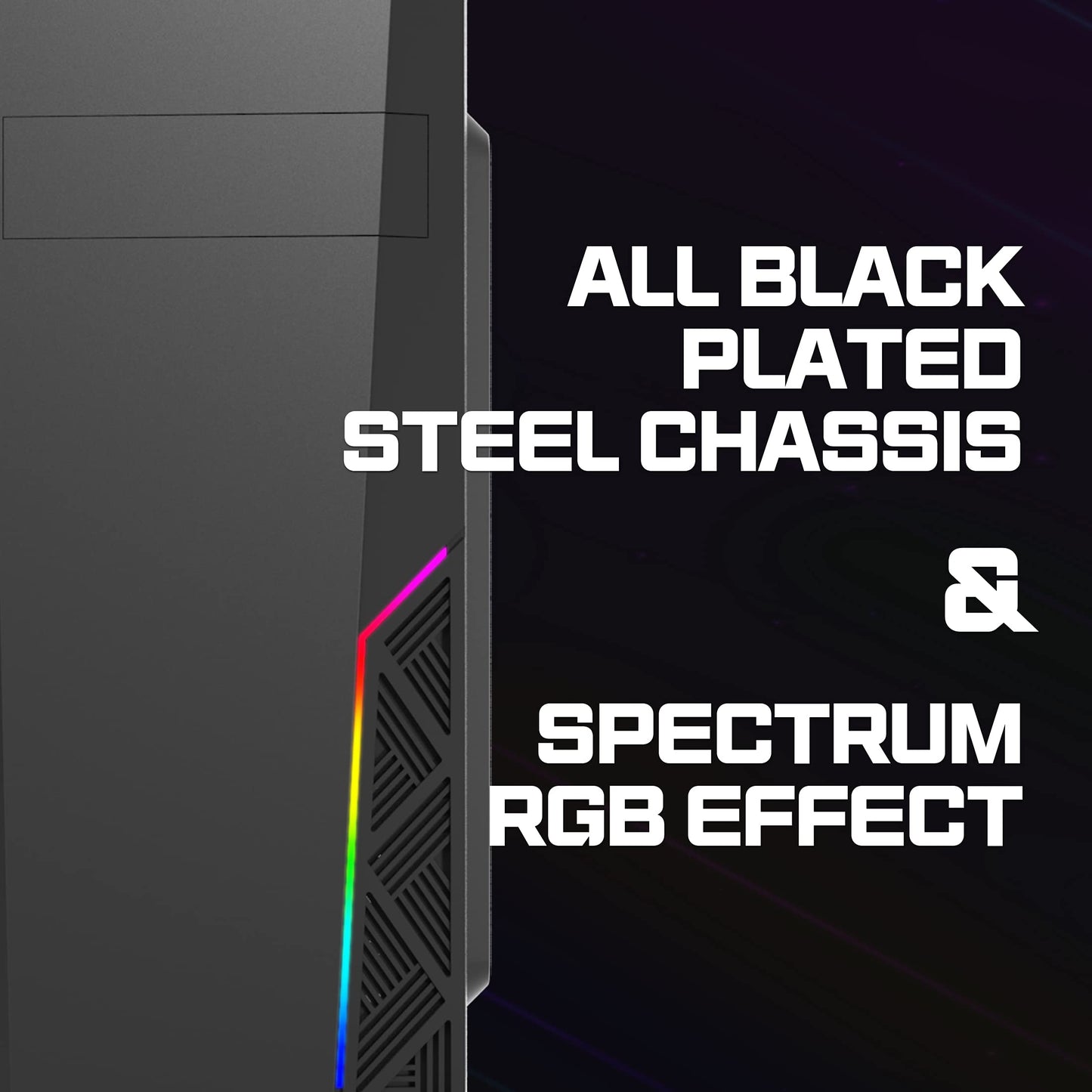 Zalman T8 Mid-Tower ATX PC Case - Spectrum RGB Lighting Strip with Control Button, 5.25” ODD Support, USB 3.0, Preinstalled 120mm Rear Fan