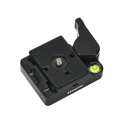 323 RC2 Quick Release Plate Adapter, Rapid Connect Adapter with Quick Release Plate Compatible for Manfrotto Monopod, Manfrotto Tripod Ball Head