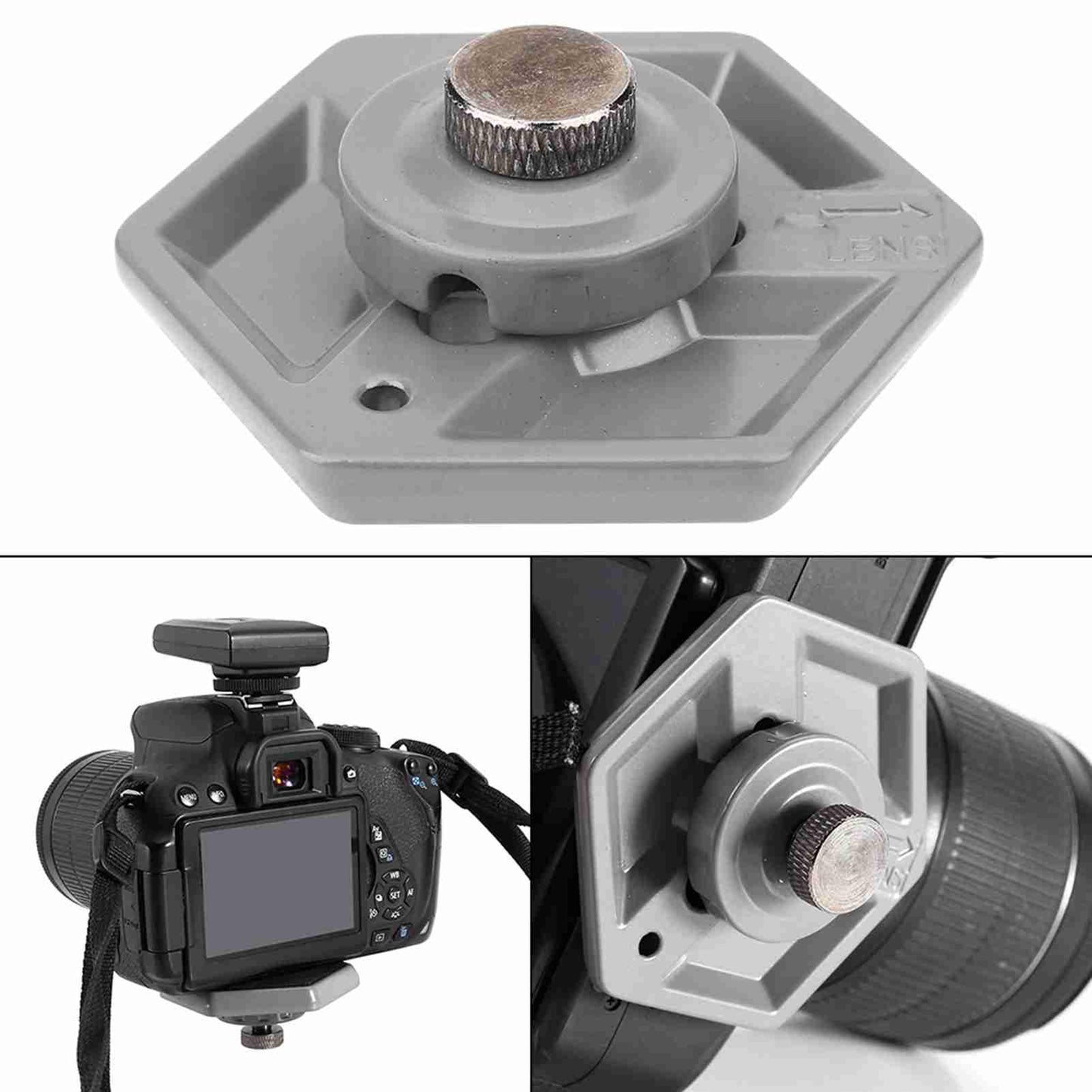 Hexagonal Quick Release Plates 3049 1/4" Screw for 030-14 RC0 3063 Photo Studio Acces