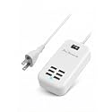 6 Ports USB Charger Hub Desktop US Plug AC Power Wall Travel Charging Adapter Slots Charging Station Extension Socket Outlet with Cable