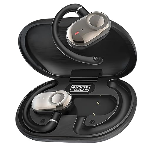 MINDBEAST Open Ear Earbuds with Bi-Axial Adjustment Fit and Immersive Sound, Bluetooth Wireless Headphones Ear Buds for Outdoor Exercise, Gym