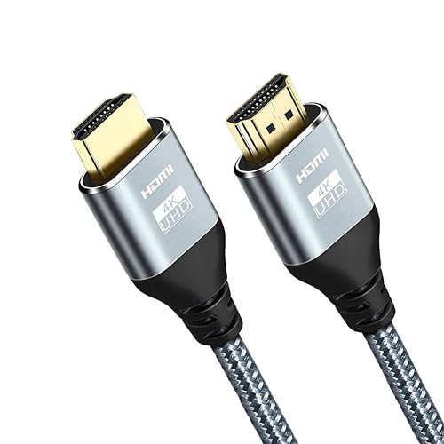 Cheges HDMI Cable 4K 60 Hz 20 ft, High Speed HDMI 2.0 Cables, 18Gbps, 4K @ 60Hz, Ultra HD, 2160P,1080P, ARC, 3D, HDCP 2.2 Cord Braided, for Laptop
